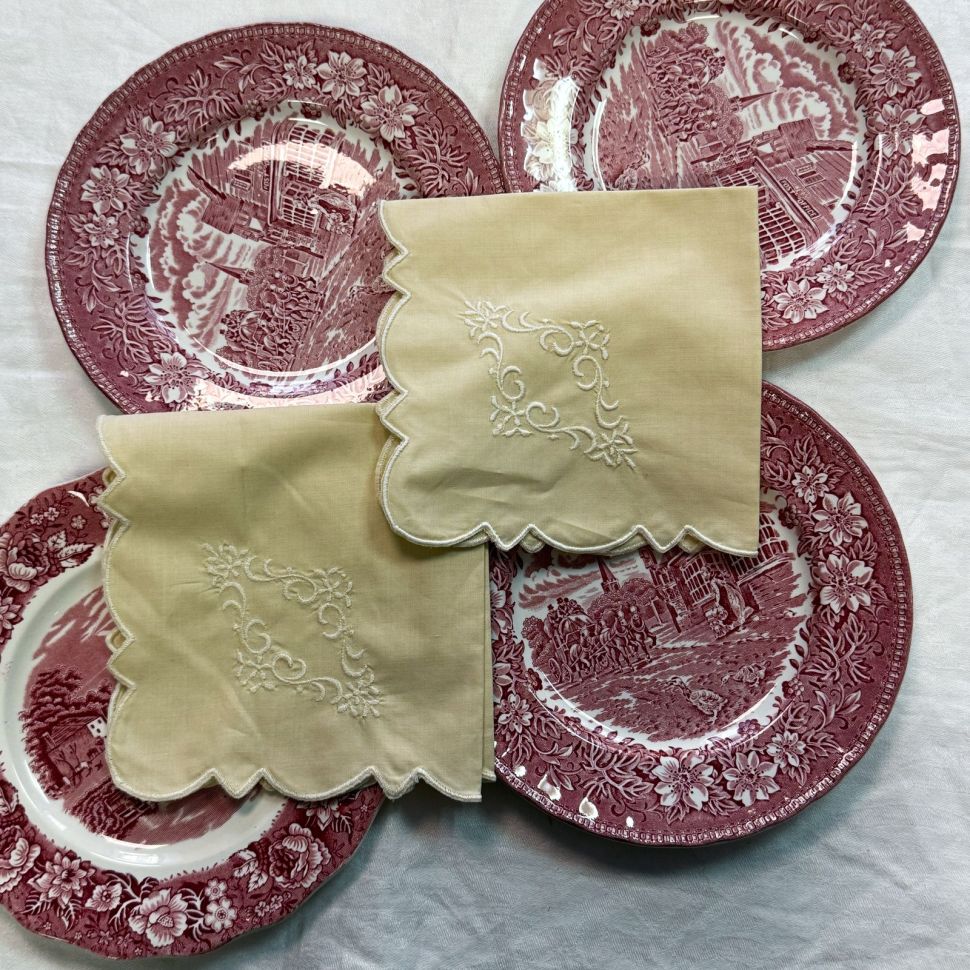 Cалфетка 31х31 см вышивка хлопок