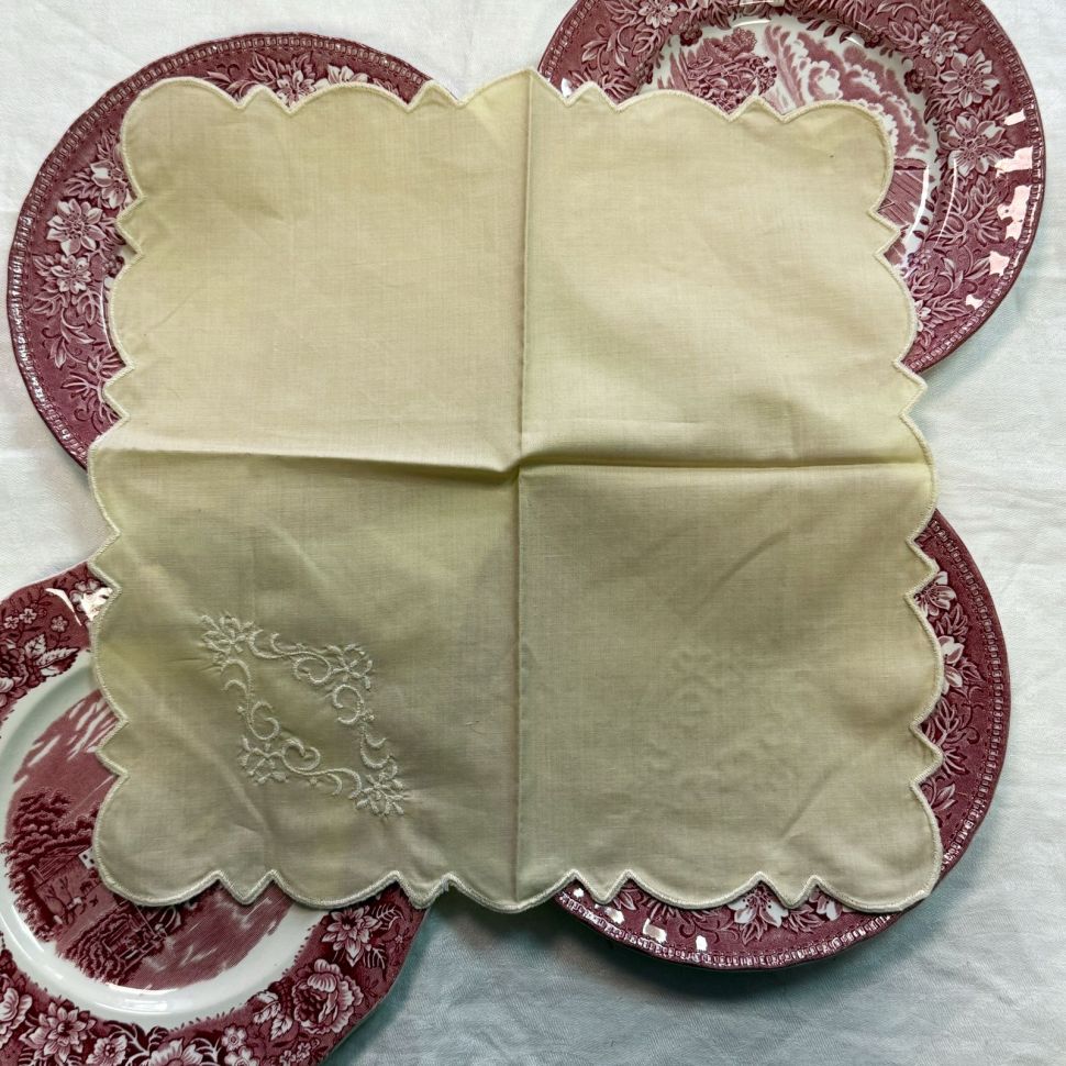 Cалфетка 31х31 см вышивка хлопок