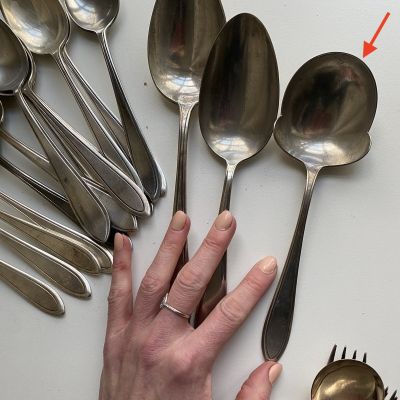 Ложка сервировочная с ушками 21 см Keltum сталь