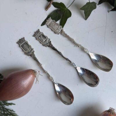 Ложка кофейная Gero Герб 12 см серебрение Голландия