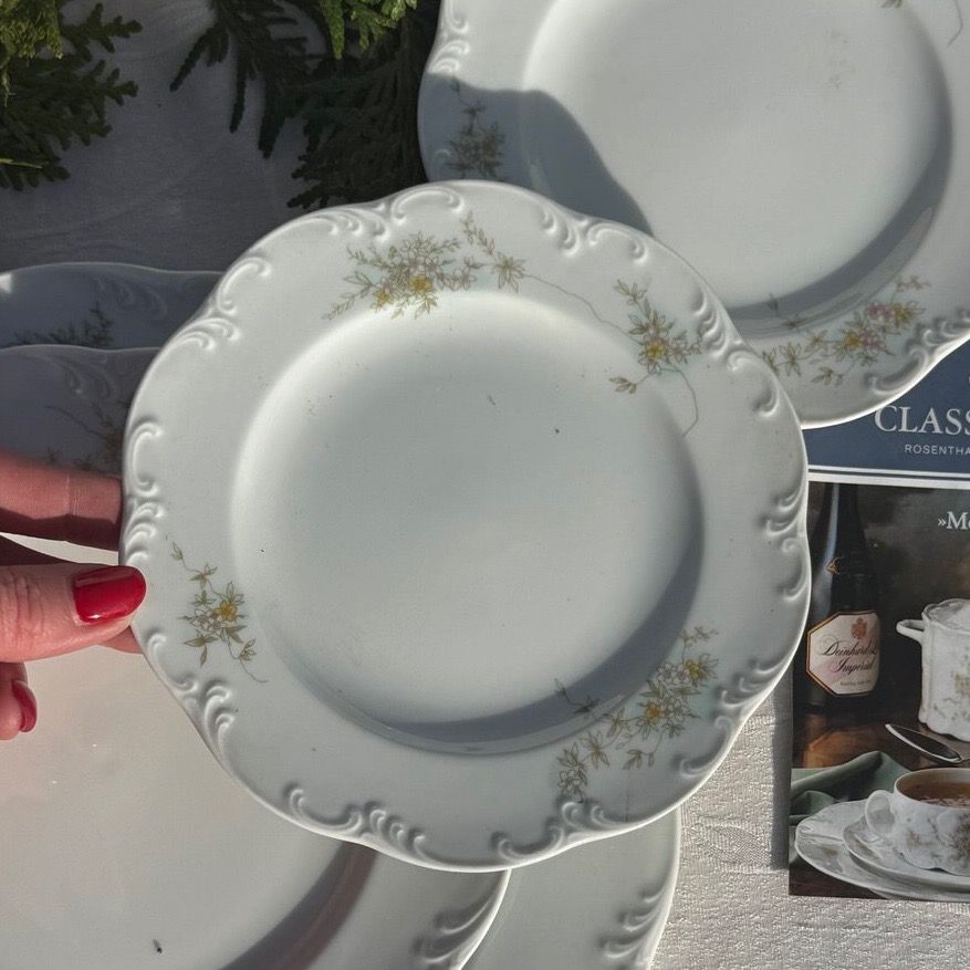 Тарелка десертная Rosenthal Monbijou Полевые цветы 16 см Германия