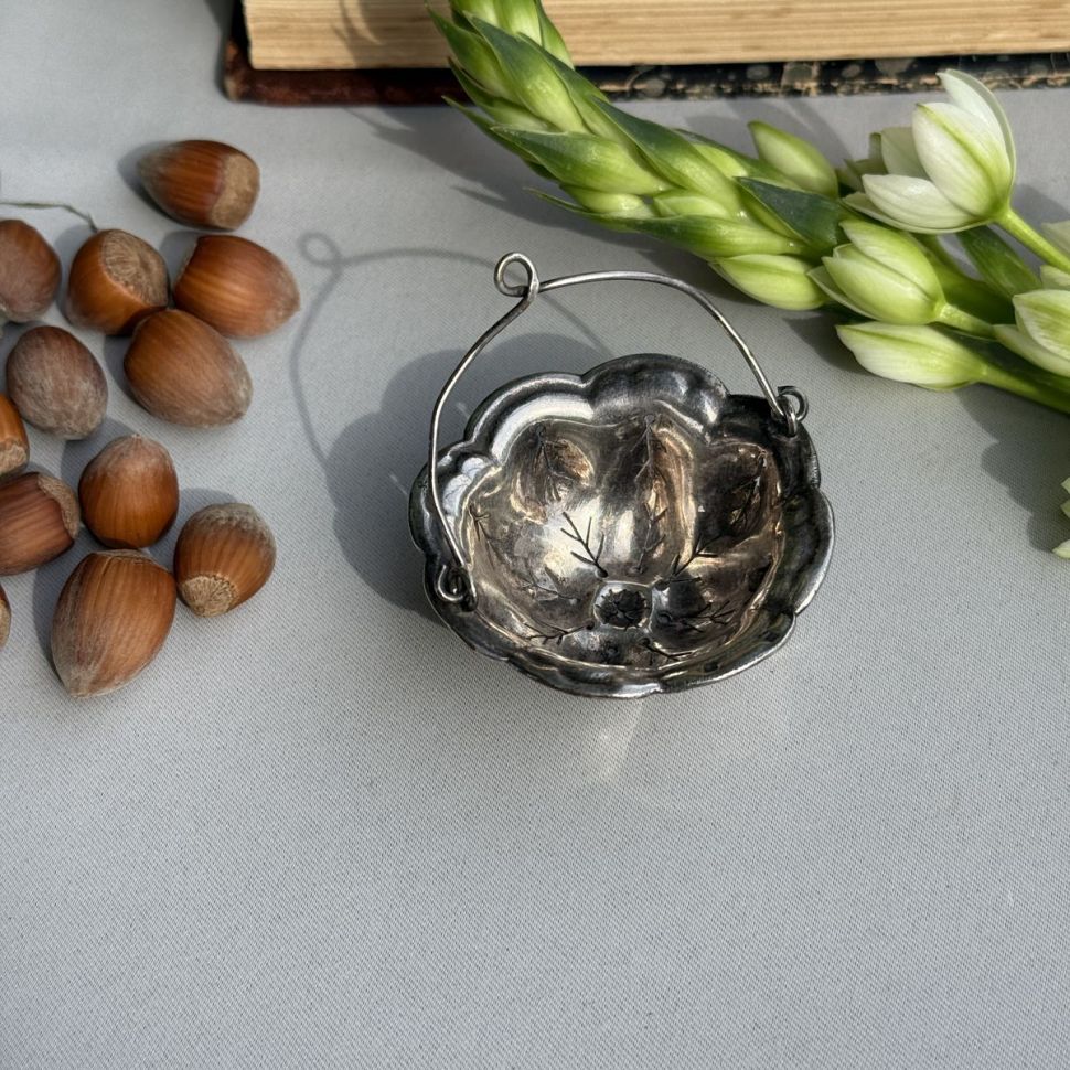 Ситечко для чая 6 см серебрение  