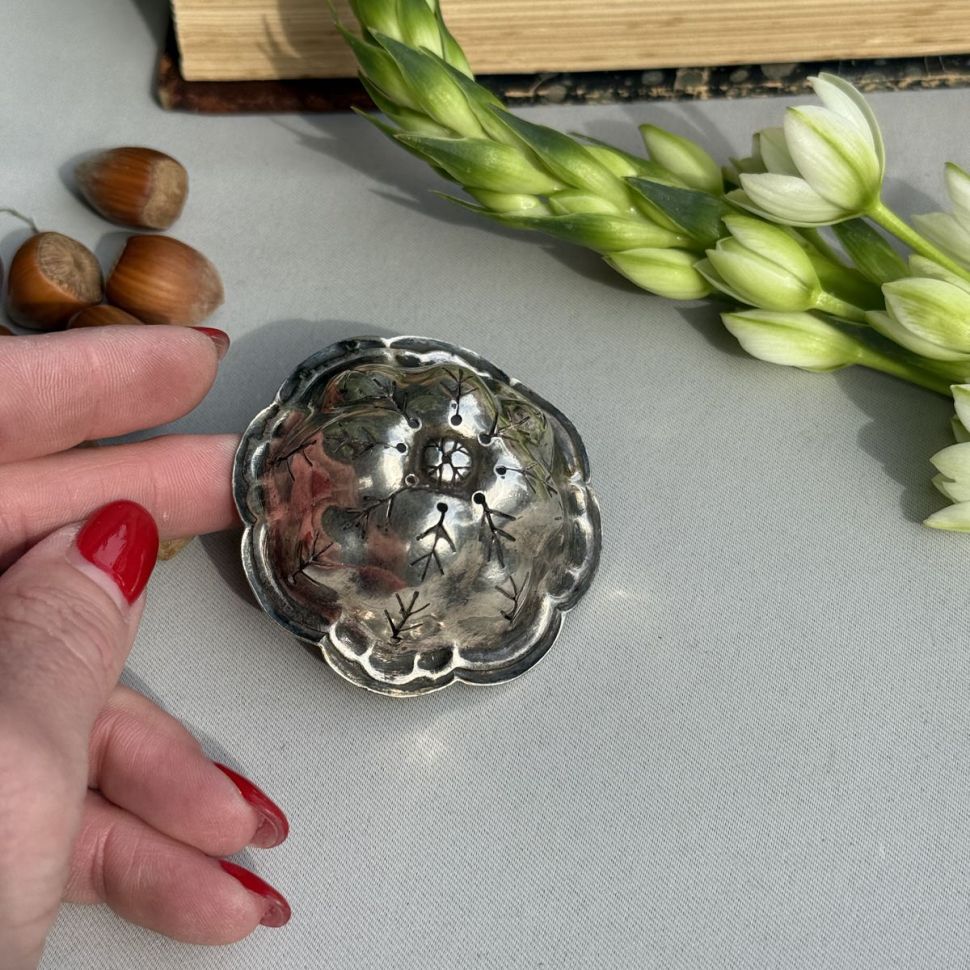 Ситечко для чая 6 см серебрение  