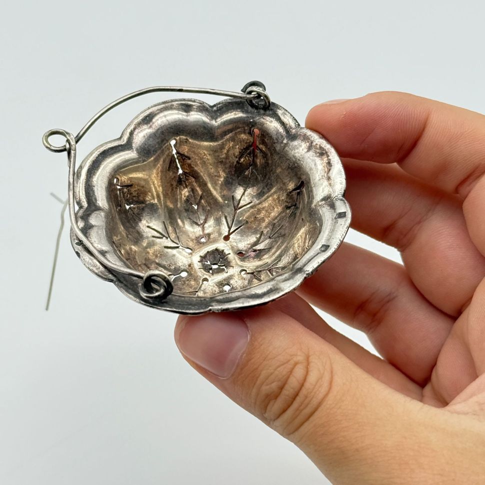 Ситечко для чая 6 см серебрение