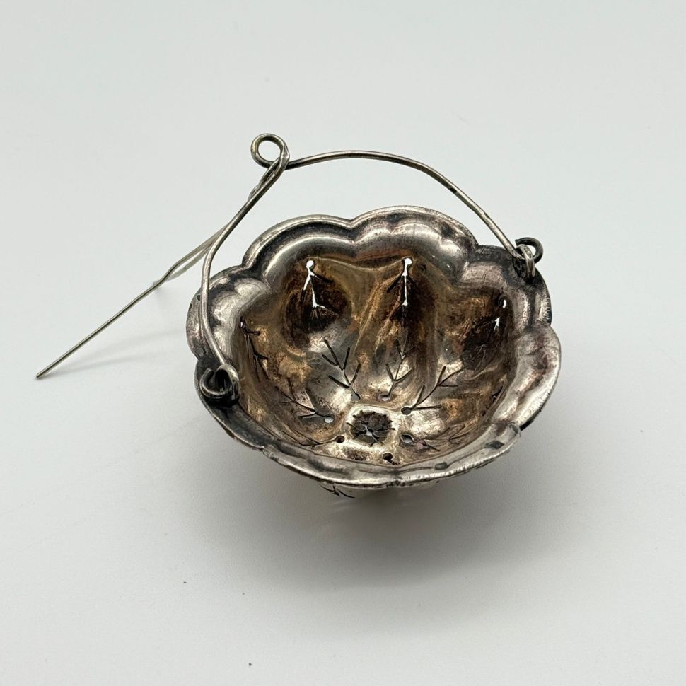 Ситечко для чая 6 см серебрение