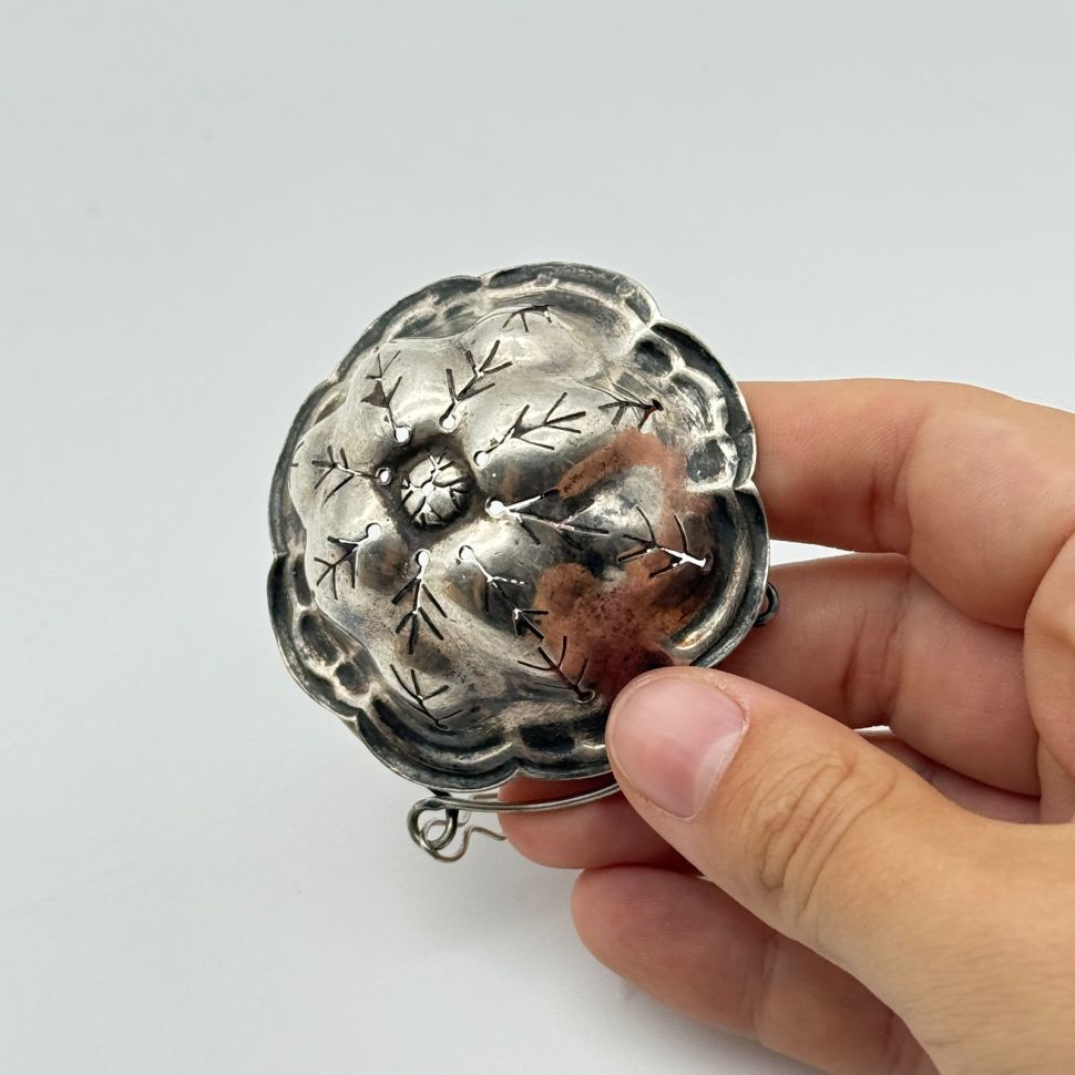 Ситечко для чая 6 см серебрение