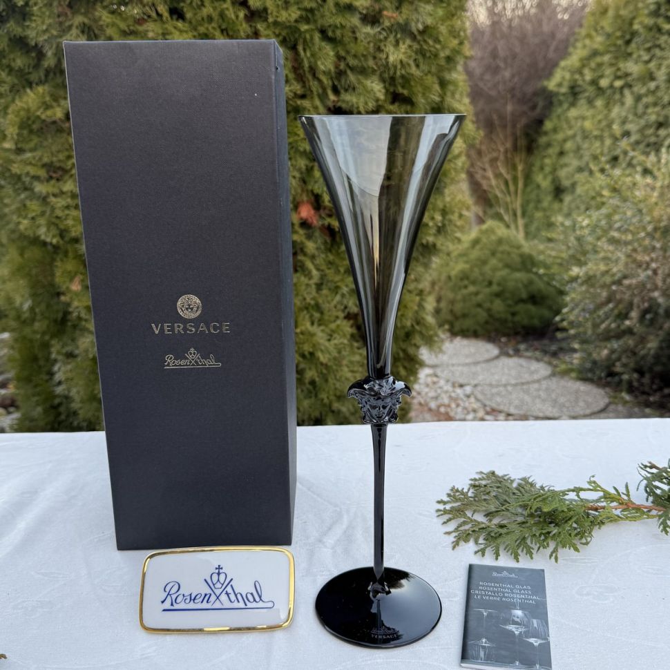Бокал для шампанского Rosenthal Versace Medusa Lumiere Haze 200 мл Германия