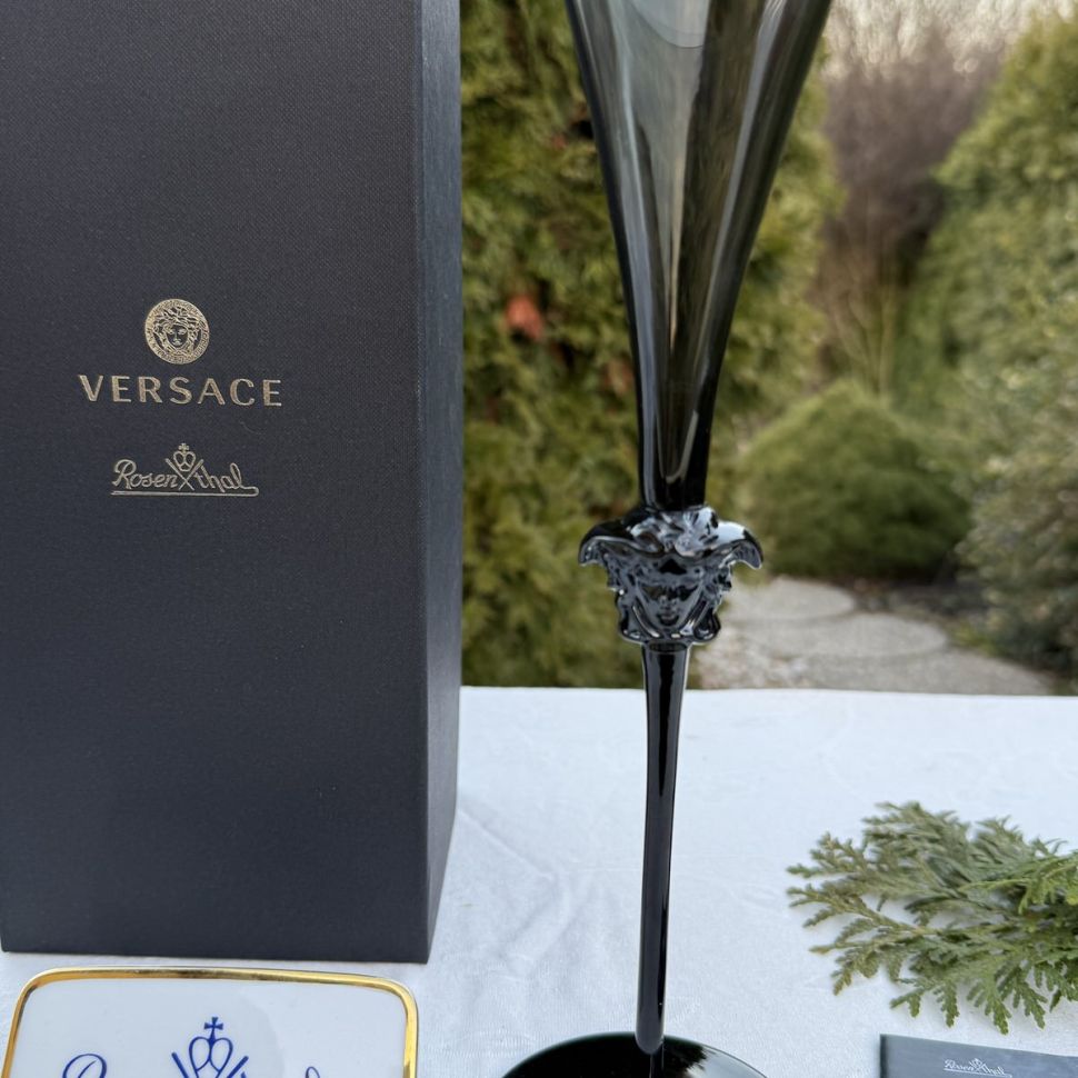 Бокал для шампанского Rosenthal Versace Medusa Lumiere Haze 200 мл Германия