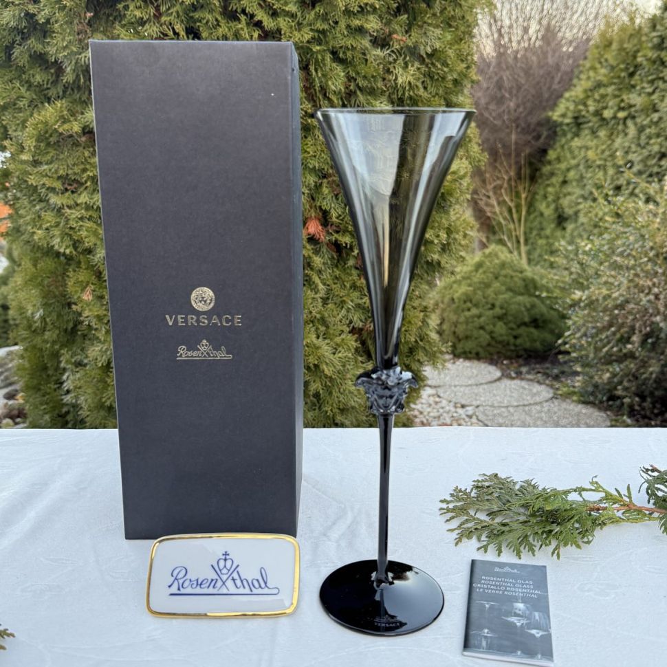 Бокал для шампанского Rosenthal Versace Medusa Lumiere Haze 200 мл Германия