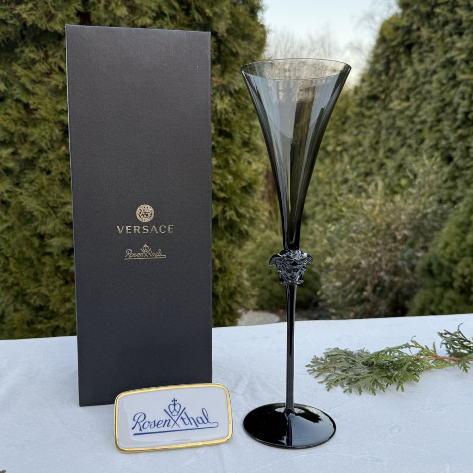 Бокал для шампанского Rosenthal Versace Medusa Lumiere Haze 200 мл Германия