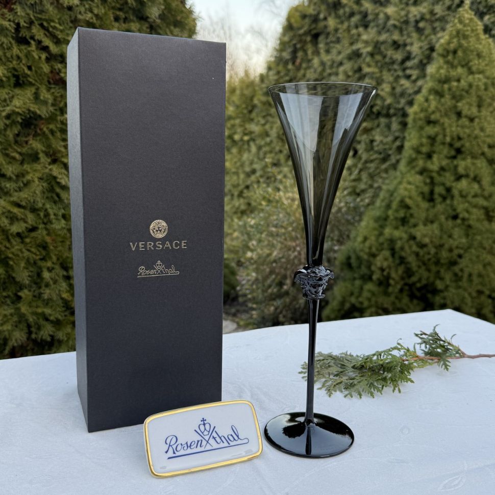 Бокал для шампанского Rosenthal Versace Medusa Lumiere Haze 200 мл Германия