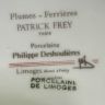 Лампа настольная с абажуром Limoges Patrick Frey 57 см Франция  