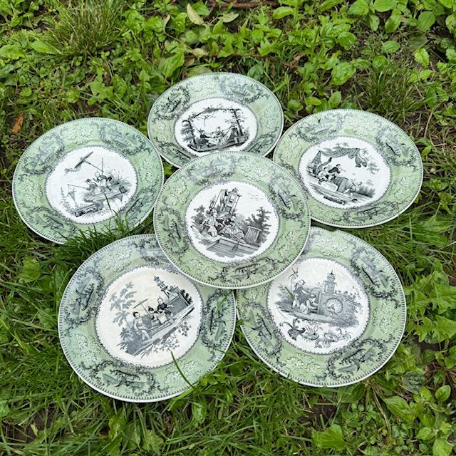 Тарелка Porcelaine Opaque Играющие дети 21 см Франция 1834 г