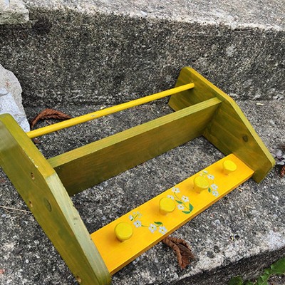 Полка вешалка деревянная