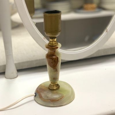 Лампа настольная 21 см без абажура оникс