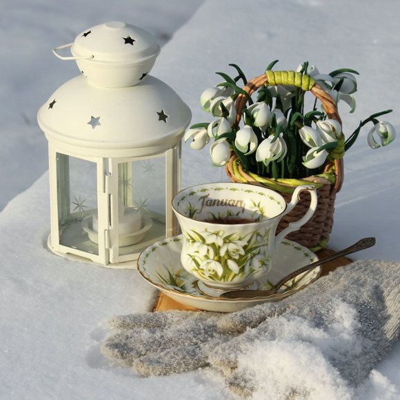 Чайная пара Royal Albert Январь 1970 г. 12 месяцев