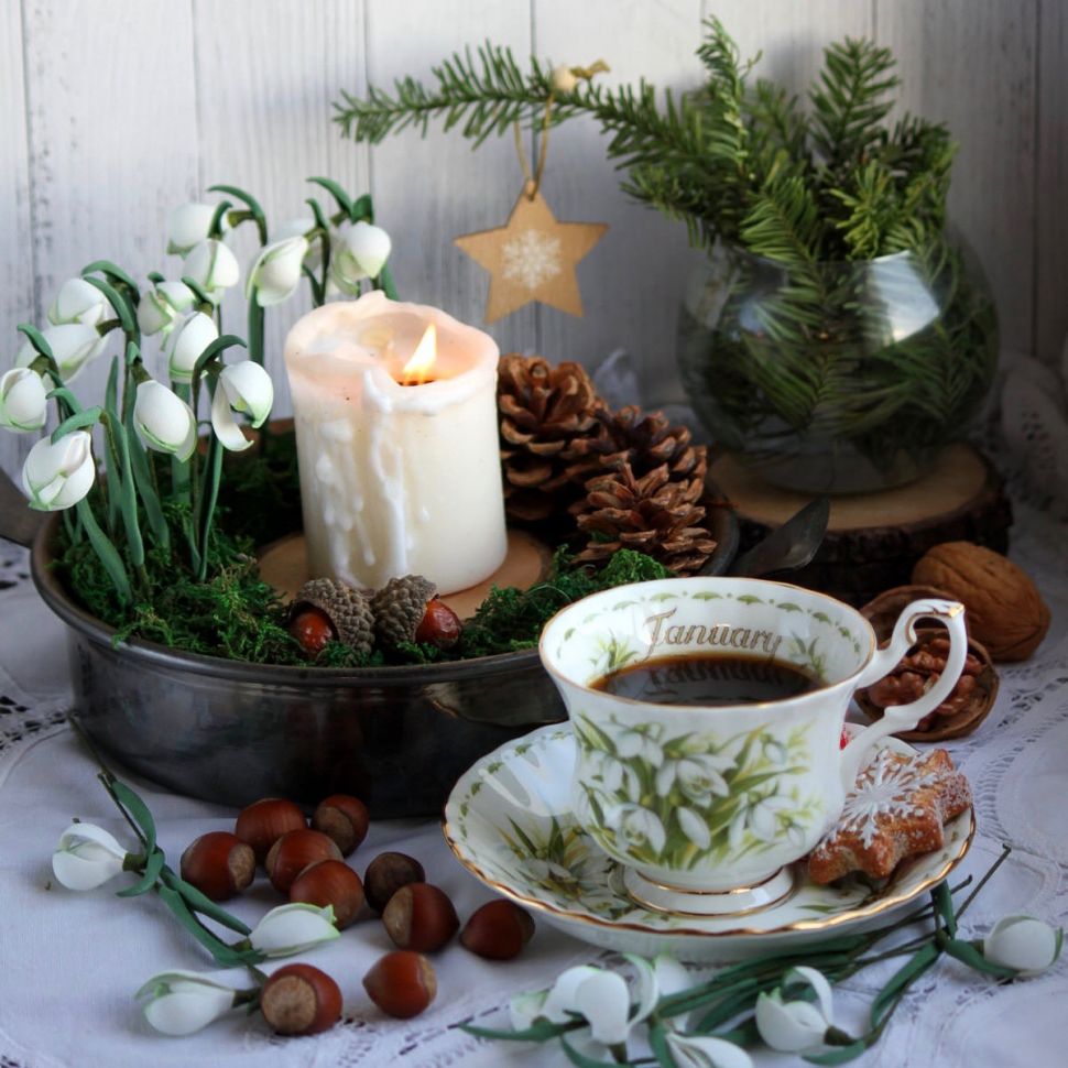 Чайная пара Royal Albert Январь 1970 г. 12 месяцев