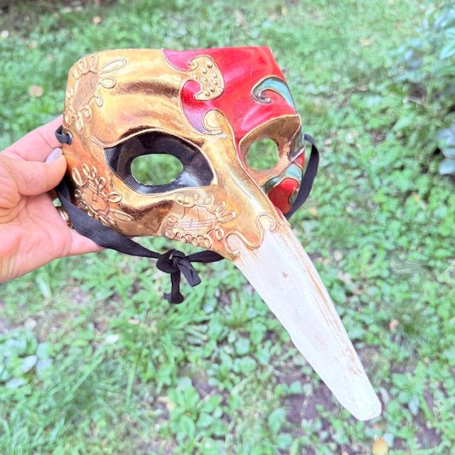 Маска венецианская 27 см папье маше