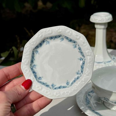 Розетка Rosenthal Classic Rose голубые розы 11 см Германия