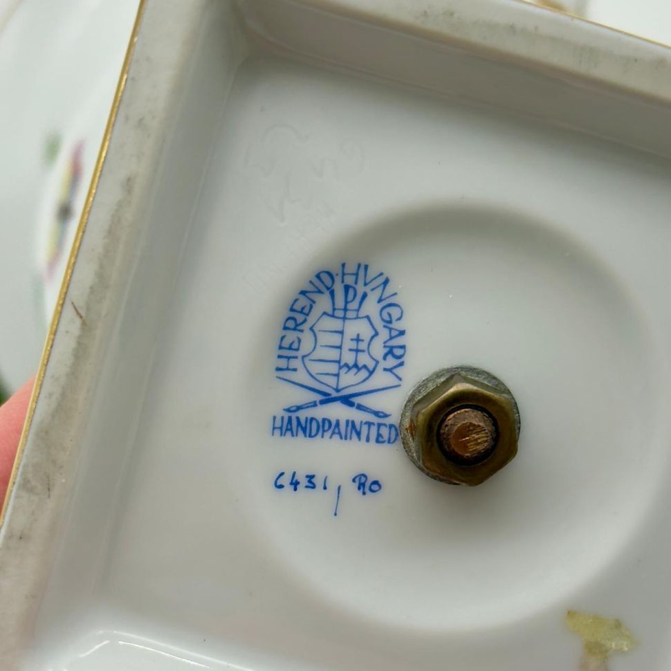 Ваза формы Медичи Herend Rothschild Bird 25 см Венгрия