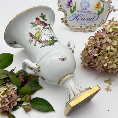 Ваза формы Медичи Herend Rothschild Bird 25 см Венгрия