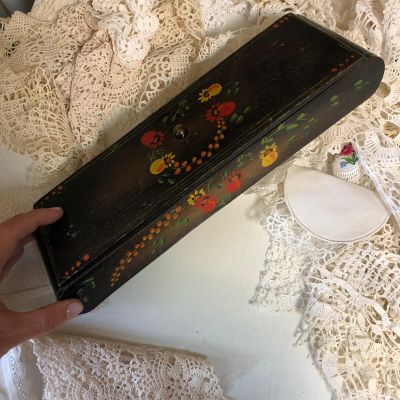 Шкатулка деревянная, ручная роспись