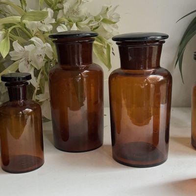  Банка аптекарская коричневая 17 стекло