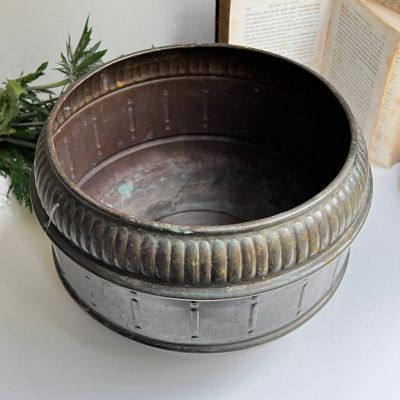 Кашпо 25 см медь