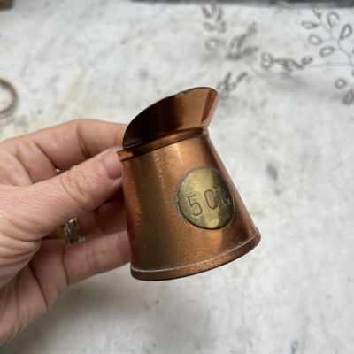 Кружка мерная 50 мл медь