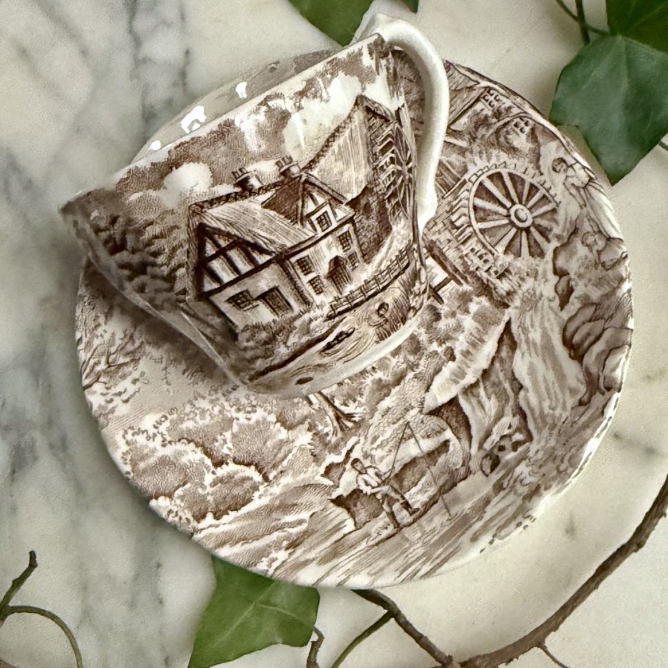 Кофейная пара Alfred Meakin The Mill 100 мл Англия