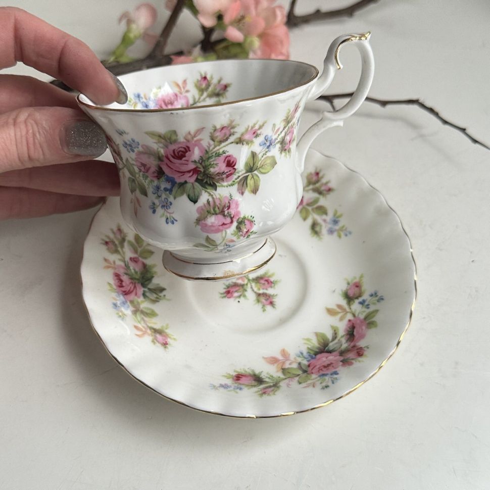 Чайное трио Royal Albert Moss Rose 200 мл Англия 