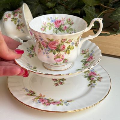 Чайное трио Royal Albert Moss Rose 200 мл Англия