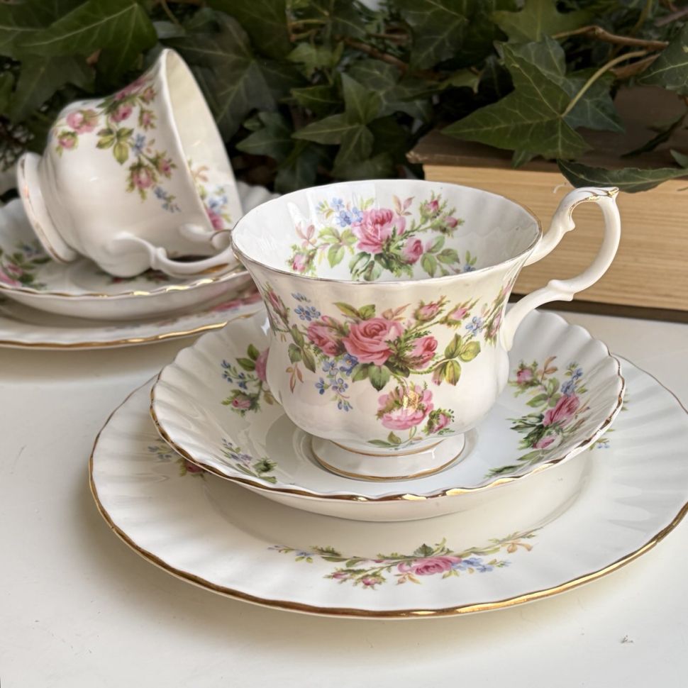 Чайное трио Royal Albert Moss Rose 200 мл Англия 