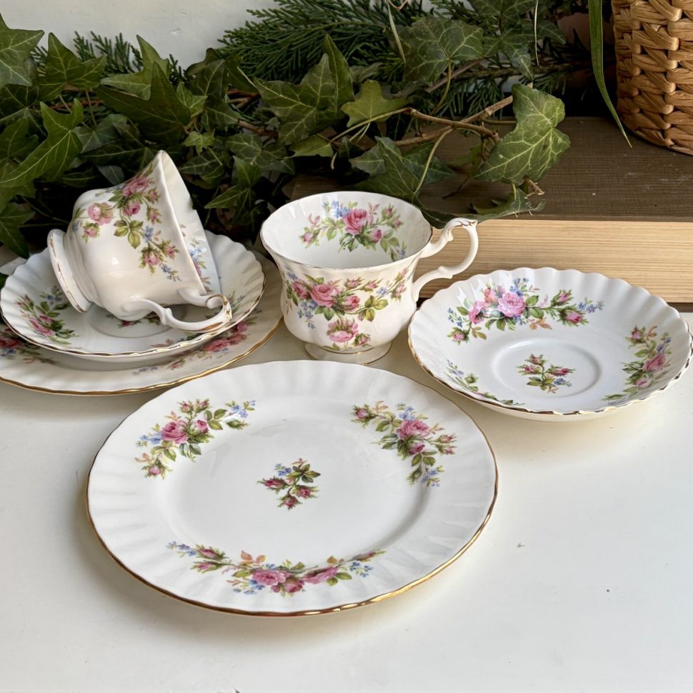 Чайное трио Royal Albert Moss Rose 200 мл Англия 