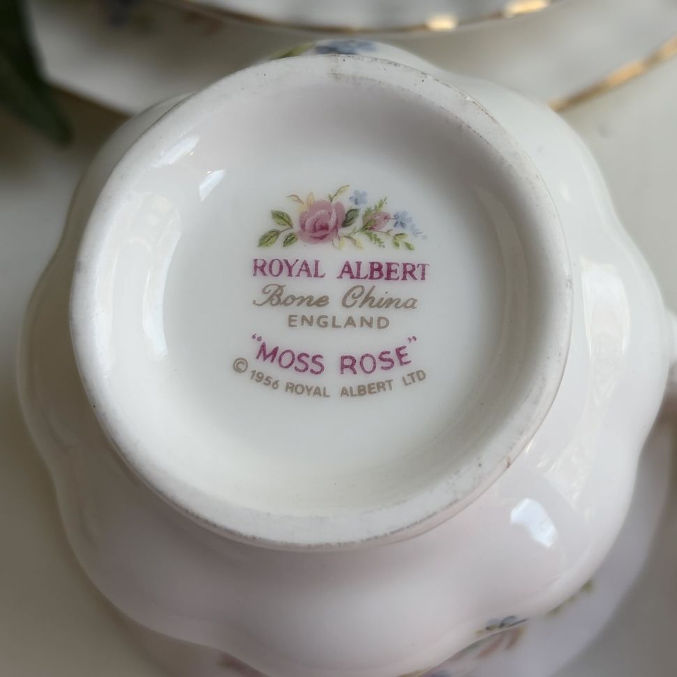 Чайное трио Royal Albert Moss Rose 200 мл Англия 