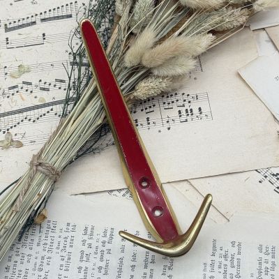 Вешалка крючок Красная линия 17 см латунь 