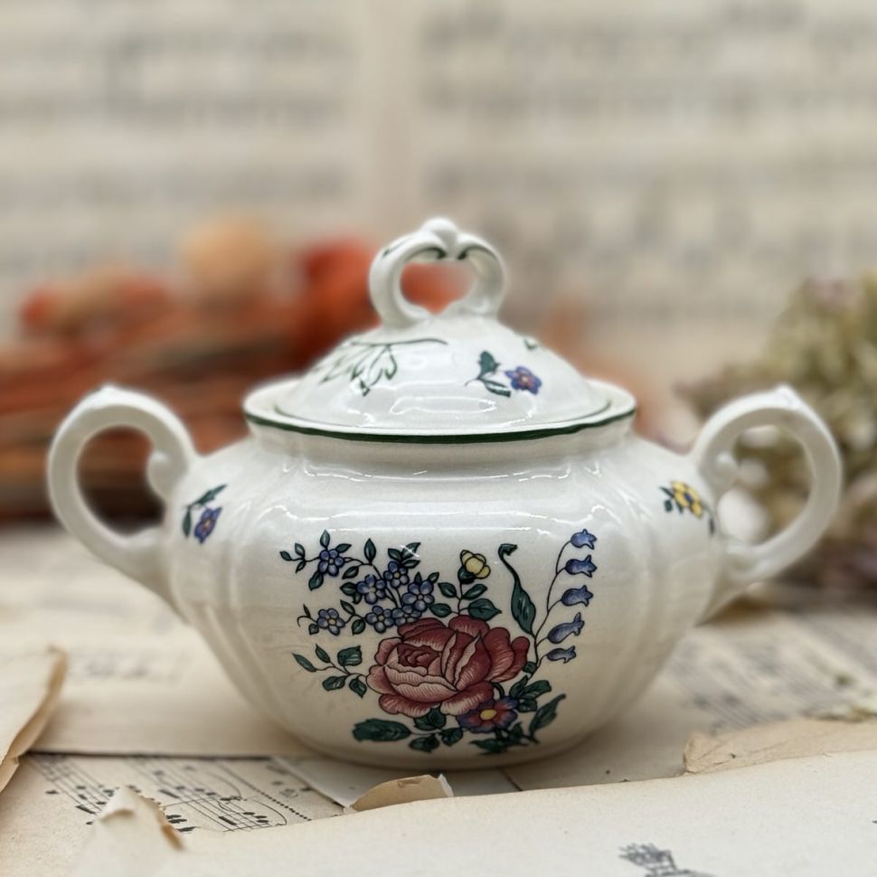 Сахарница Alt Strassburg ВиллеройБох 15 см фарфор Германия 