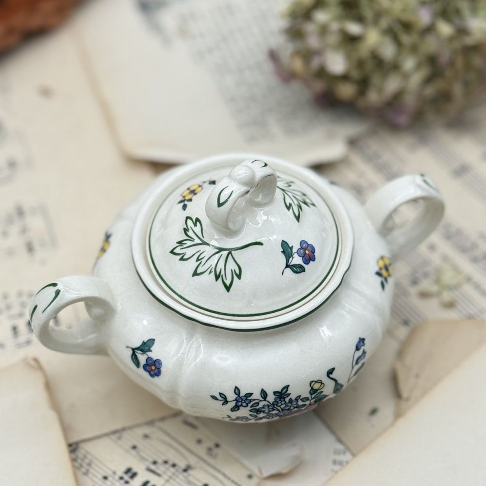 Сахарница Alt Strassburg ВиллеройБох 15 см фарфор Германия 