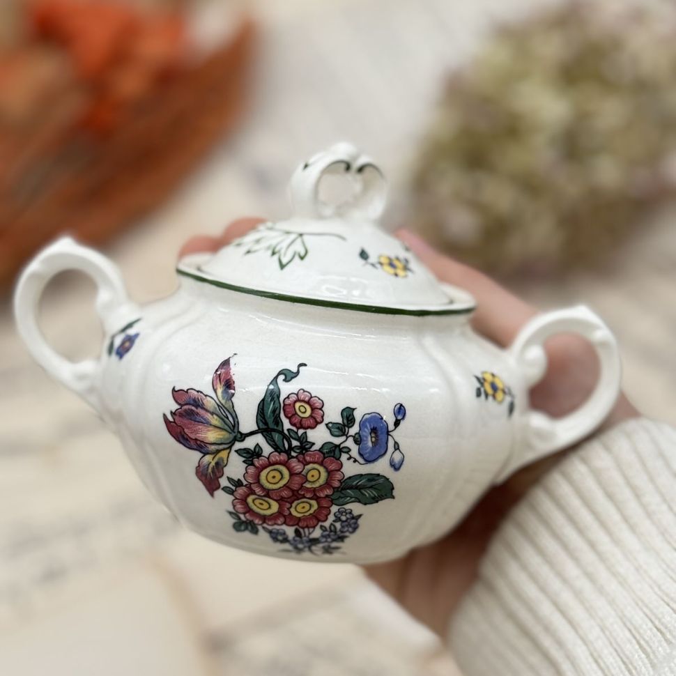 Сахарница Alt Strassburg ВиллеройБох 15 см фарфор Германия 