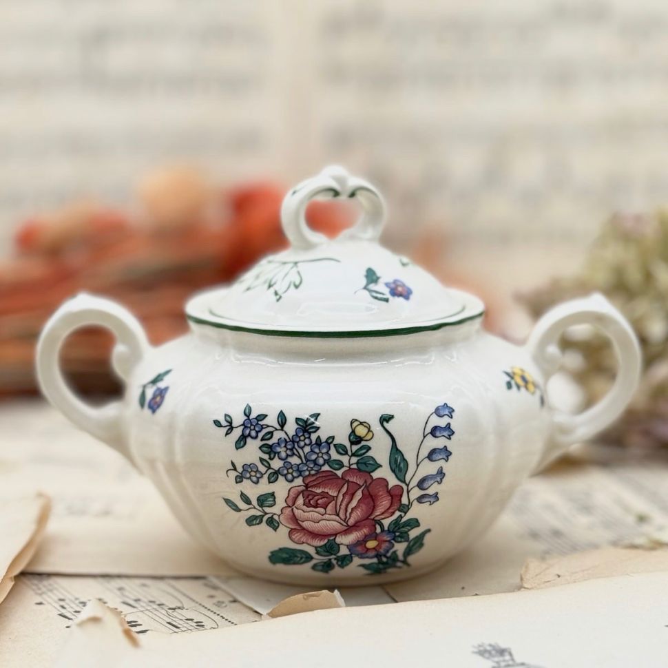 Сахарница Alt Strassburg ВиллеройБох 15 см фарфор Германия