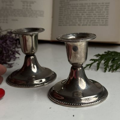 Подсвечник 7 см мельхиор