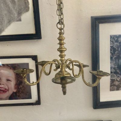 Подсвечник подвесной латунь на 5 свечей