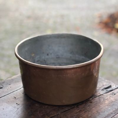 Кашпо 23 см медь