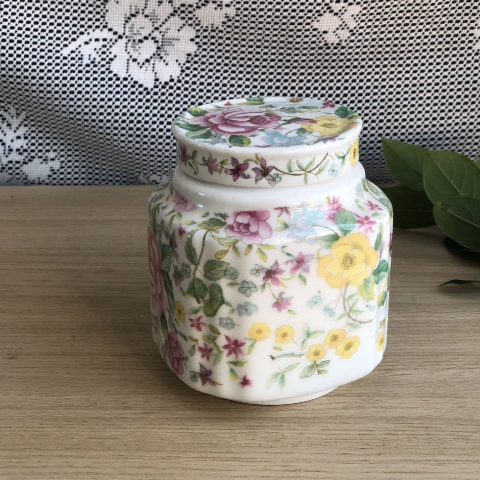 Банка с крышкой для чая Цветы Англия
