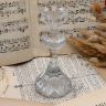 Подсвечник Цветок 18 см хрустальное стекло Германия