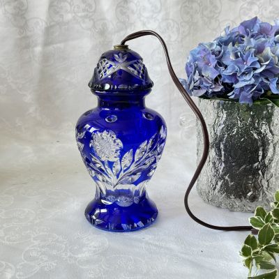 Светильник ночник Ваза с крышкой 21 см хрусталь