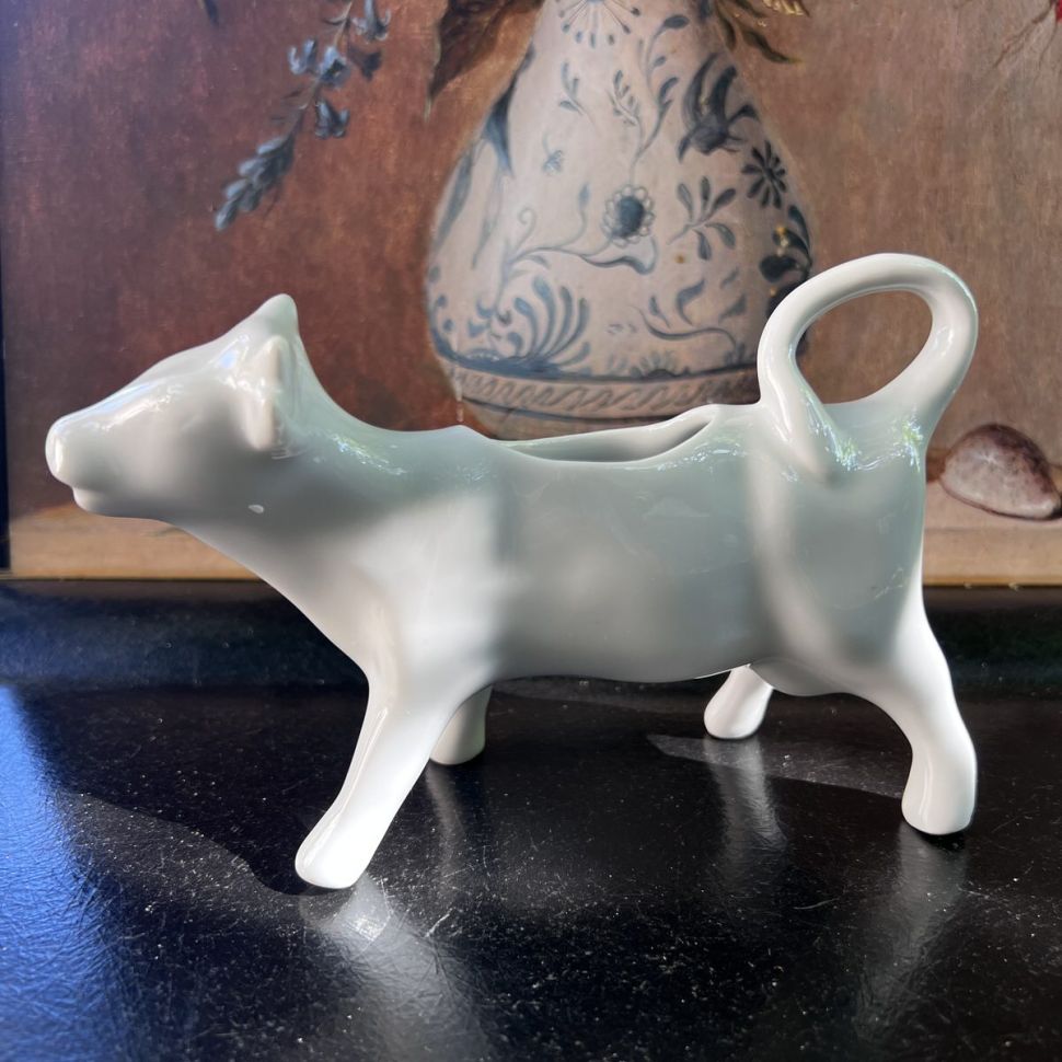 Молочник Apilco Porcelaine Корова 100 мл фарфор Франция