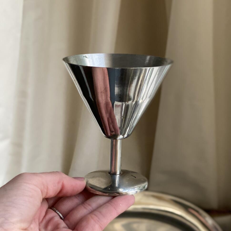 Креманка для мороженого 9 см Конус сталь