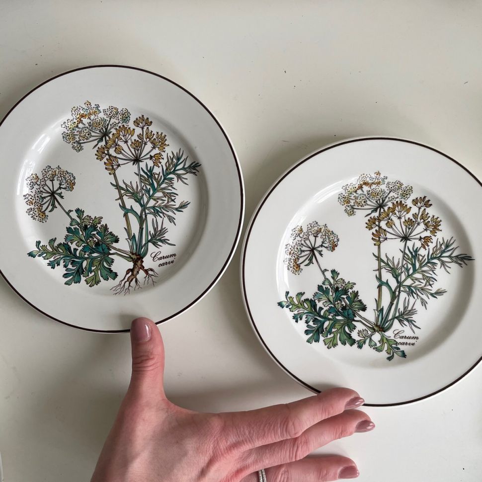 Тарелка для хлеба Botanica ВиллеройБох 17 см с корешком 2 категория