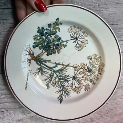 Тарелка для хлеба Botanica ВиллеройБох 17 см с корешком 2 категория